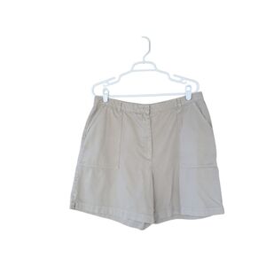 Eddie Bauer Tan High Waisted 7" Shorts Size 16